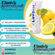 LUBRICANTE LOVE KISS CREAM LIMON